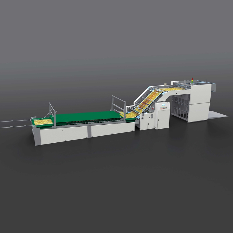 Αυτόματη υψηλή Laminator φλαούτων ακρίβειας μηχανή για το ζαρωμένο χαρτόνι