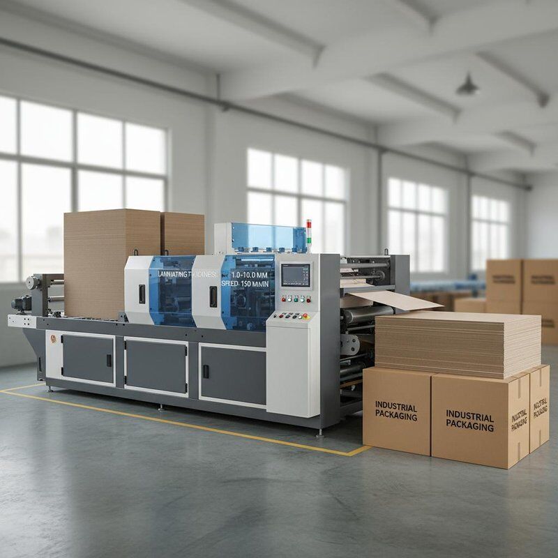 Χάρτινο υλικό μεμβράνης Υψηλής ταχύτητας φλάουτο λαμινατήρα με πάχος λαμιναρισμού 1 έως 10 mm και τύπου συσκευασίας Καρτόνια για τη βιομηχανία
