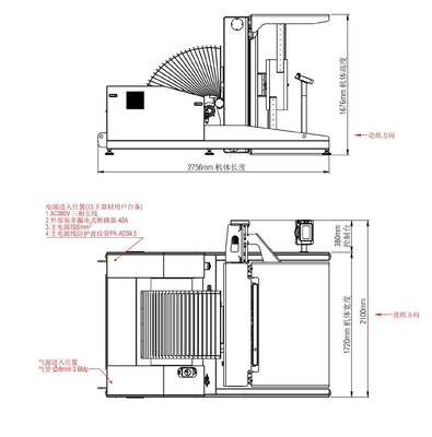 1650*1200mm Μηχανή περιστροφής πασσάλων 60KPA Τόρνευση και φινίρισμα χαρτιού